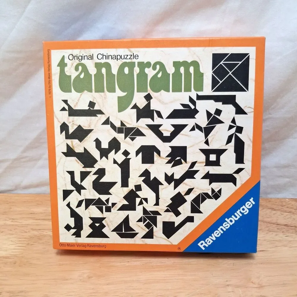 1976 Ravensburger Tangram Original China Puzzle West Germany Vintage